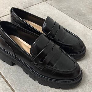 Black Leather Loafers